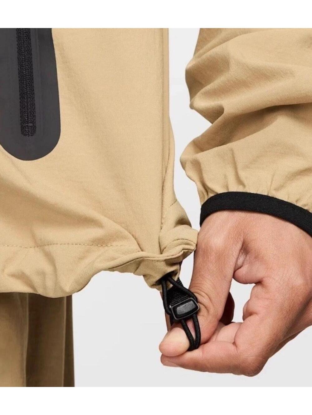 $145 Nike Tech Windrunner Woven Jacket Hoodie Parachute Beige HM7151-297 Men's L - Picture 8 of 10